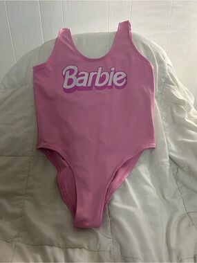 Barbie Pink Logo One-Piece Swimwear